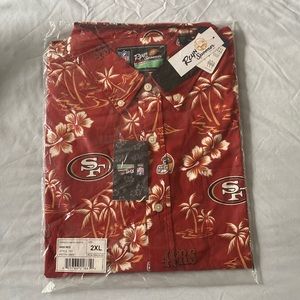 Reyn Spooner 49ers NFL Kekai Performance Button Front Hawaiin-Style Shirt